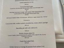 Mains and dessert. 