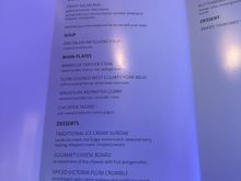 The soup matches what BA is serving this evening. 