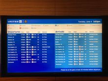 UA departures at HNL and StarAlliance & Codeshare partners