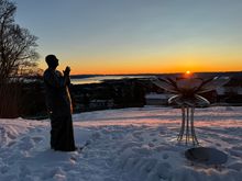 “Eternal Flame of Peace” sculpture