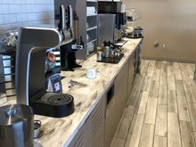 Self-serve beverages.