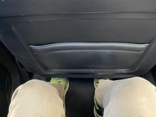 Rear seat legroom with the driver seat at my driving position. I was expecting more leg room for a car of this size