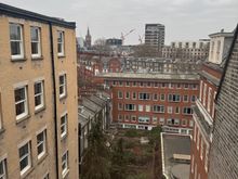 Room view (St Pancras clocktower in the background)