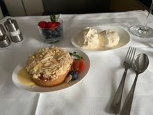 Apple Crumble and Haagen Dazs , second service 