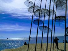 Art installation on the new promenade