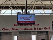 Gate A12 at Addis Ababa Bole International Airport