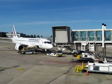 A quick view out on the apron at Terminal 2F at Paris Charles de Gaulle airport 