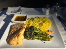 Sea bass. It was ok and probably spent a tad too long in the oven.  I’d still order again or try the stuffed chicken.  