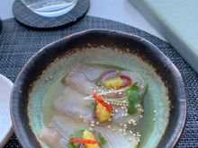 Hamachi crudo 