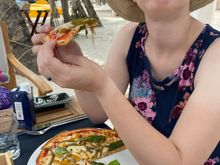 Pizza with peppers