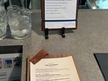 The Reserve drink list 