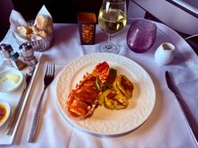 Perfectly cooked lobster with a very rich bisque sauce.