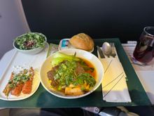 I rarely order beef on a plane
