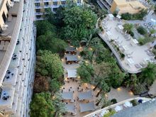 Hotel's innercourt garden