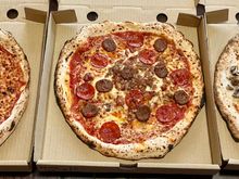 Margherita , meat mania and truffle mushrooms 