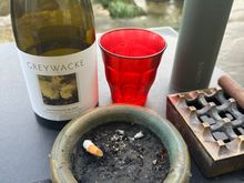 Greywacke NZ Sauvignon Blanc whilst listening to the football.