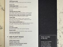 HKG-SFO menu