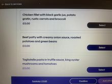New meal options
