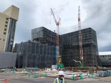 13-story Marriott Hotel under construction