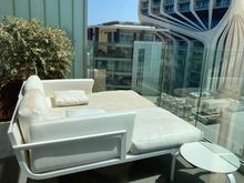 Balcony facing south east - south (upper floor)