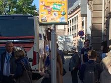 Found the bus stop
