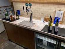 Even less to drink. Tied with aviator on basis of some liquor, but only the basicest of beer.