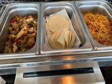 Warm lunch set up