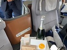 Last summer I was travelling with my family for a weekend to Dubai on my bday and when we boarded the FRA-DXB, this is how my seat was decorated :-D  (crew initiative) 