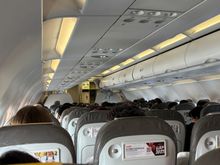 View from the middle of this Airbus A320