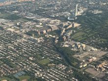 1976 Olympic Village in Montreal, seen from PD125 (G-GKQN), YYZ-YUL, Sat 19 Jul (booked thru AS, so that’s my rationale for posting here 🛫 ;))