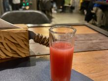 Welcome drink - hibiscus rice wine