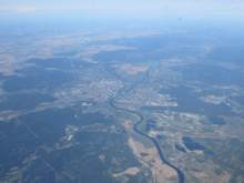 A river snakes through the terrain. Once more, I am clueless.