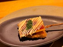 Insane okonomiyaki-style pork loin. Think a combo of tonkatsu and okonomiyaki