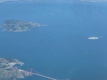 Beautiful day with some great views upon descent into SF. 