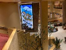 Main hotel lobby mural