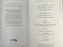 Afternoon tea on the BA1396 to MAN