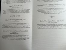 Wine list 