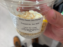 Which Peach Chia Parfait was very good