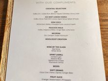 Here is the current drinks list for happy hour at Peacock Alley. 

The staff were constantly asking if you wanted another drink and very knowledgeable on the cocktails 

