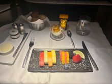 The second decent thing I ate, fruit was fresh and the yoghurt and compote was delicious 
