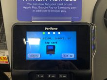Kroger's new contactless payment types...