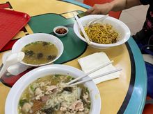 The two noodles dishes ordered