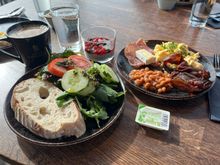 Breakfast varieties, including the excellent bread