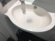 Blocked sink 6:30am First Class Lounge