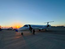 Early morning departure out of Mesa Gateway Airport