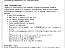 Just got email about IHG status drama. Just canceled a few Intercontinental bookings.