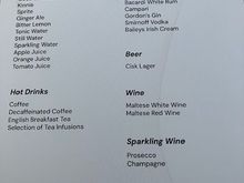 MLA-MUC: Drinks menu