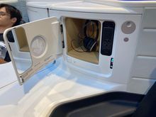 Pretty much the same storage space as in the other seats.
