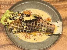 Tender crispy seabass