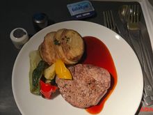 Catering in HND is so inconsistent. No grill marks on the steak. Also small portion thin and dry steak. only saving grace was the plum sauce  5/10
